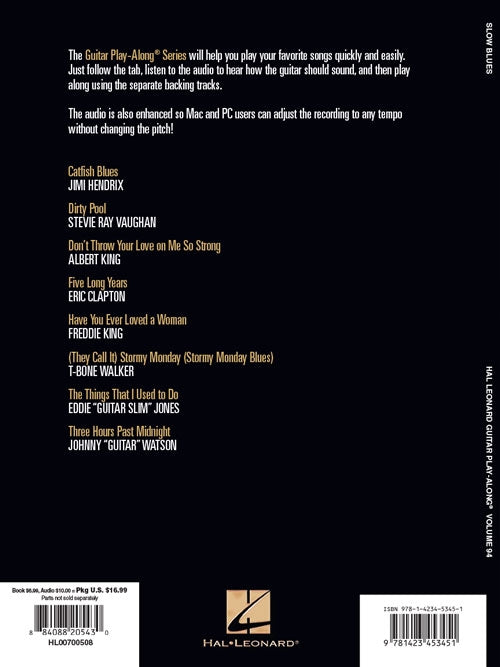 Image 6 of Slow Blues - Guitar Play-Along, Vol. 94 - SKU# 49-700508 : Product Type Media : Elderly Instruments