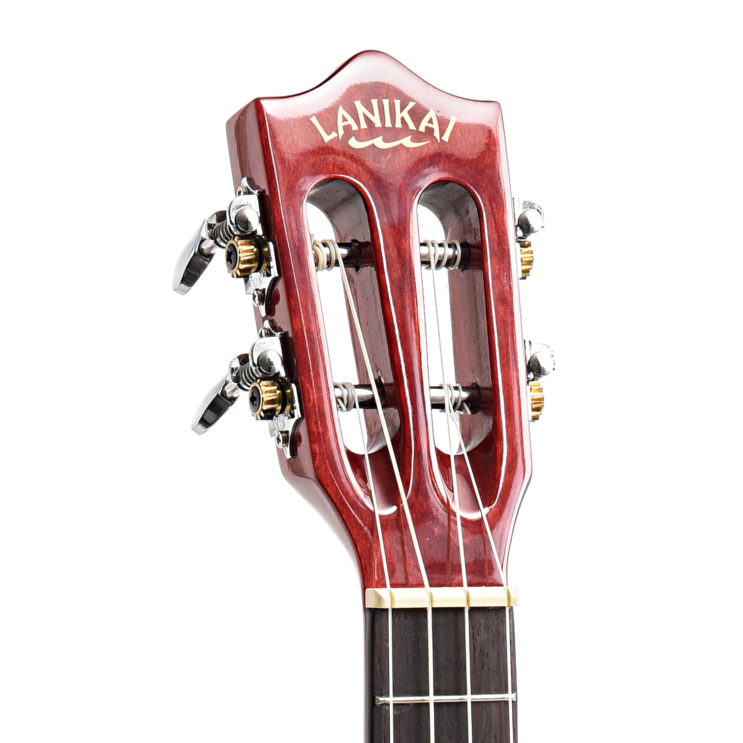 Image 5 of Lanikai Quilted Maple Red Stain A/E Concert Ukulele & Case - SKU# QM-RDCEC : Product Type Concert Ukuleles : Elderly Instruments
