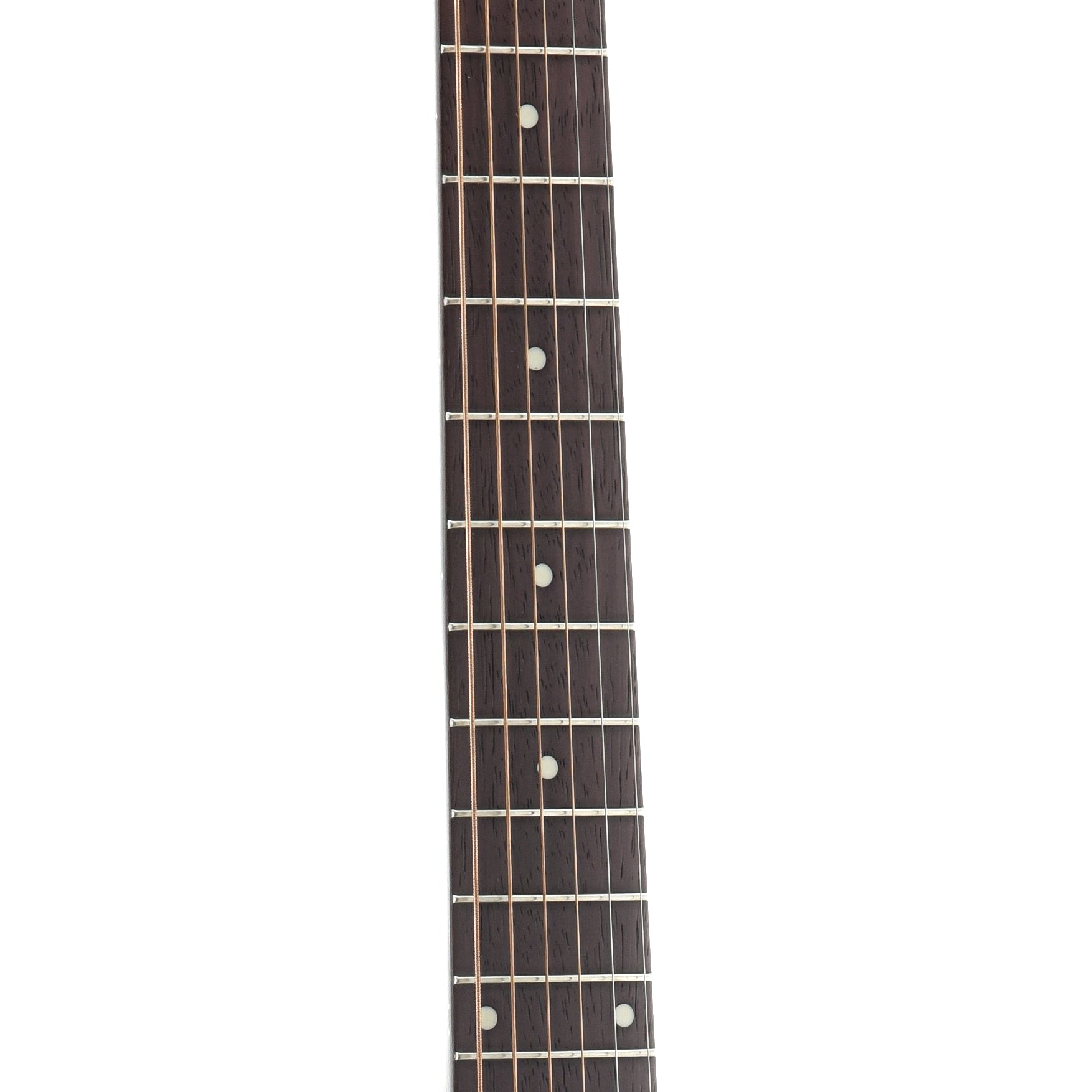Fretboard of Recording King Series 11 All Solid 000 Acoustic Guitar