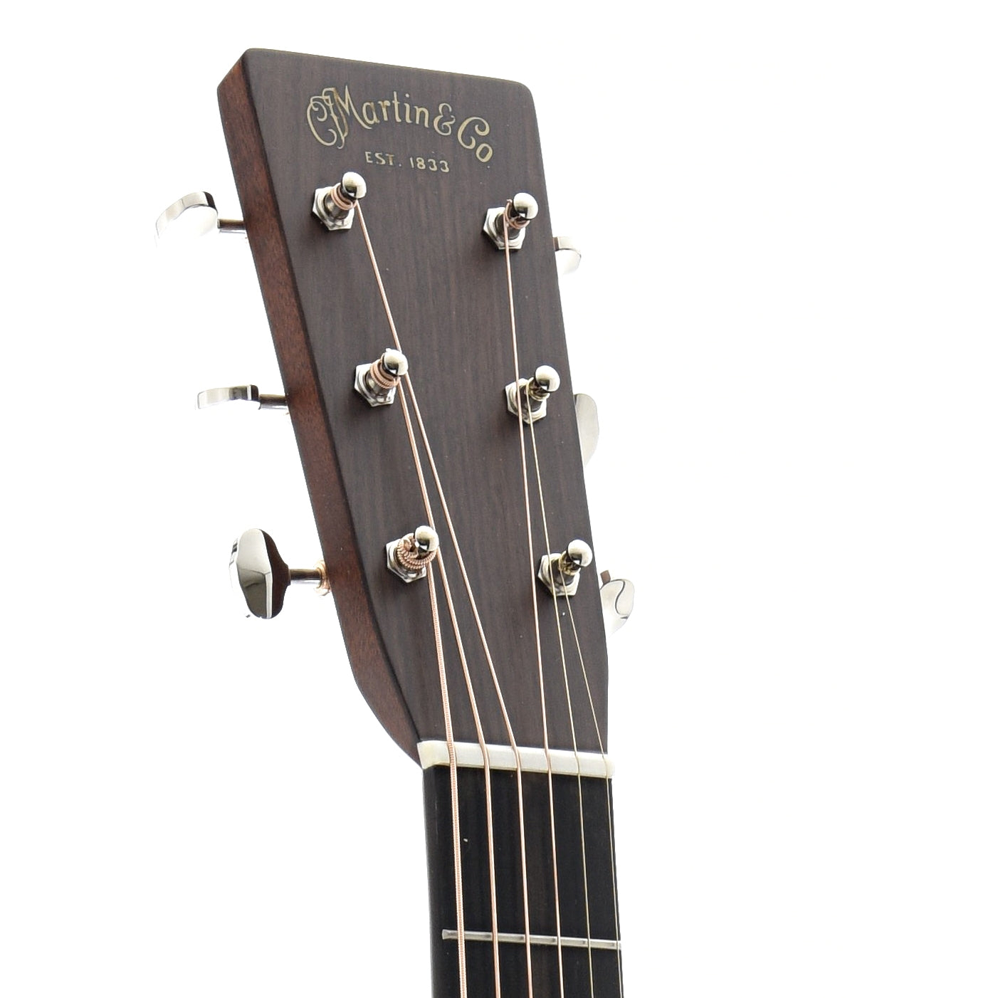 Front Headstock of Martin HD-28 Sunburst Guitar