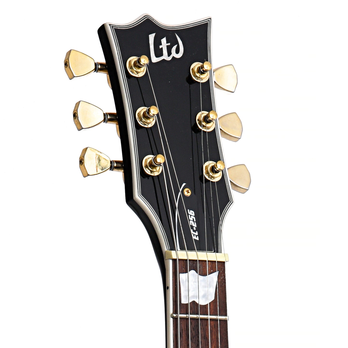 Front Headstock of ESP LTD EC-256BLK Electric Guitar