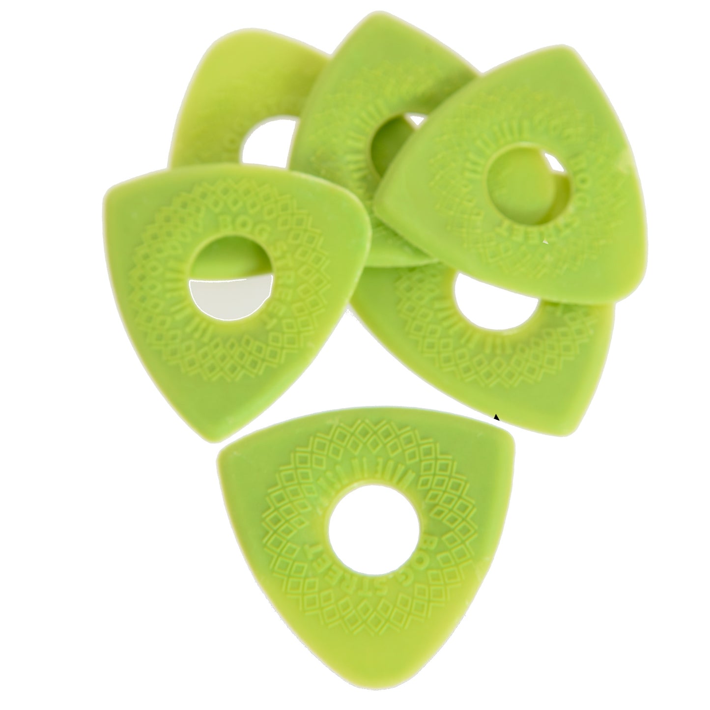 Image 2 of Bog Street NEOS Axe Blade Textured Triangle Pick Pack- SKU# ABLADE-TX : Product Type Accessories & Parts : Elderly Instruments