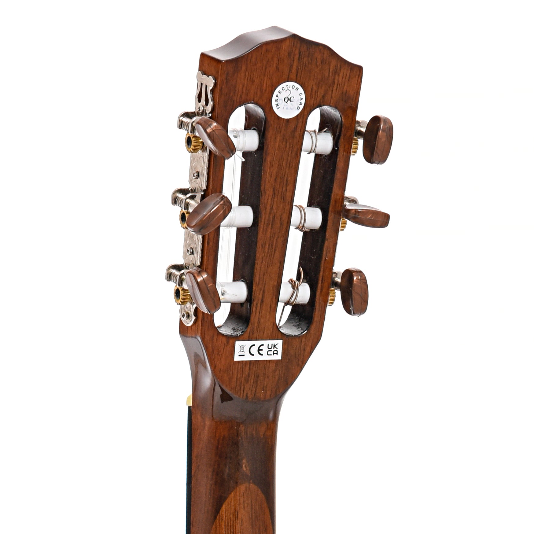 Back headstock of Fender CN-60S Classical, Natural Finish
