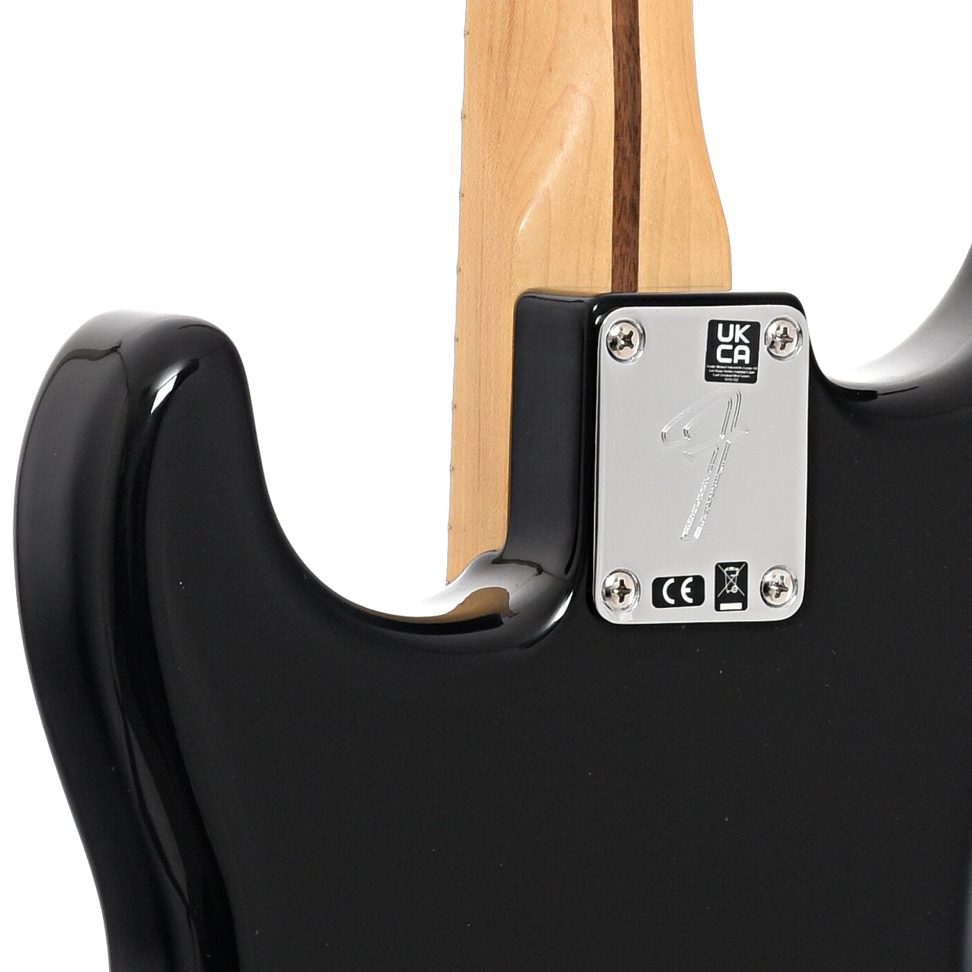 Neck joint of Fender Player Stratocaster, Black
