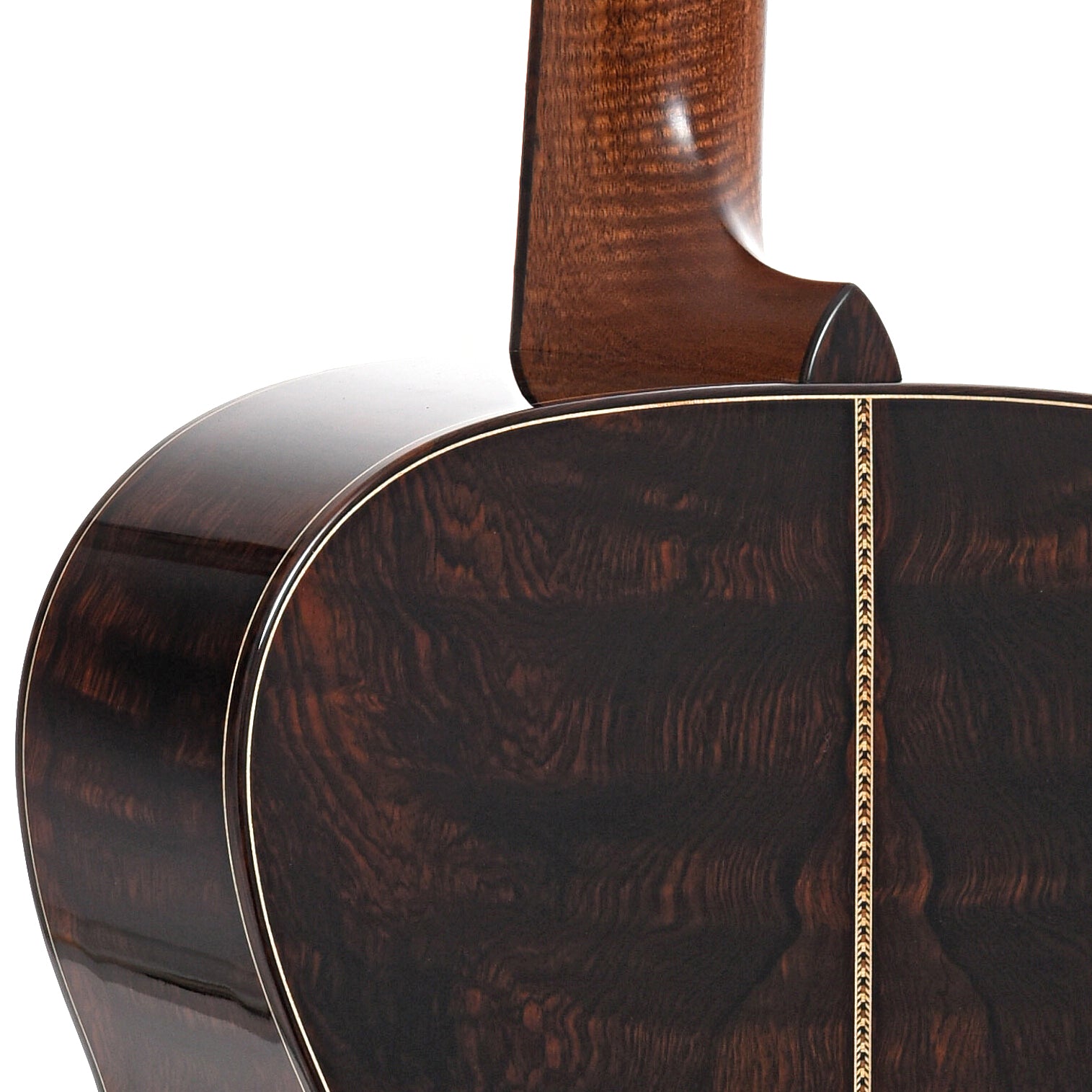 Heel of Bourgeois Custom Style 42 OM Acoustic Guitar