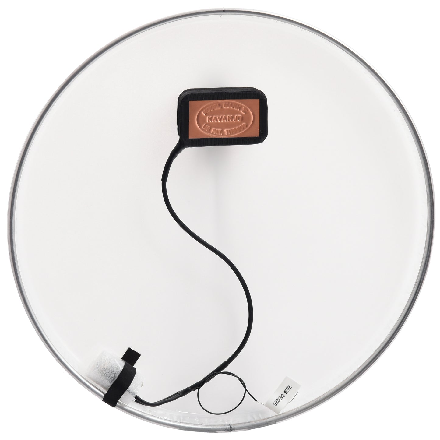 Image 2 of Kavanjo Banjo Head Pickup, 11" Frosted High Crown, Flange Output - SKU# KAV11H-FRT-FLO : Product Type Pickups : Elderly Instruments