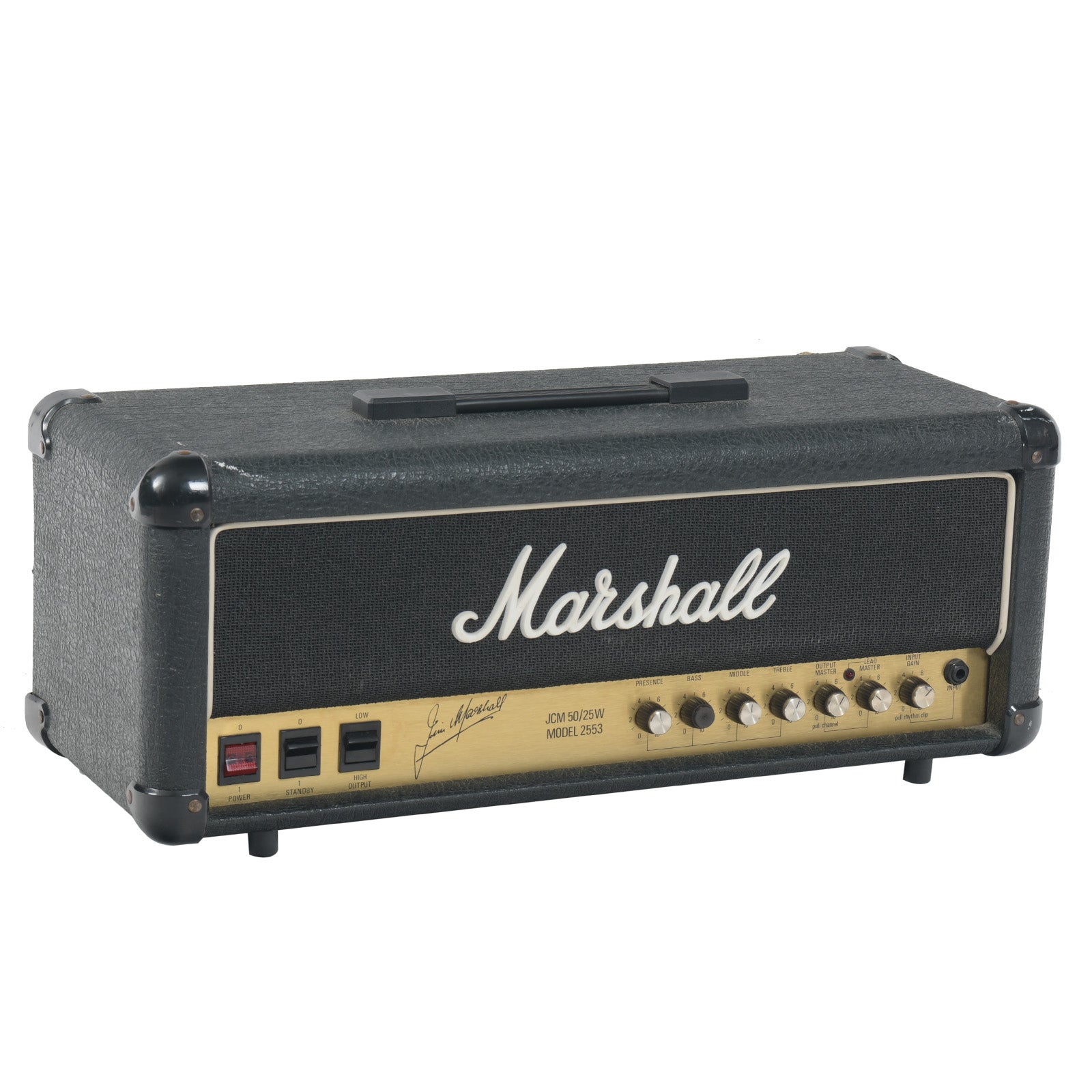 Front and side of Marshall JCM 2553 Head
