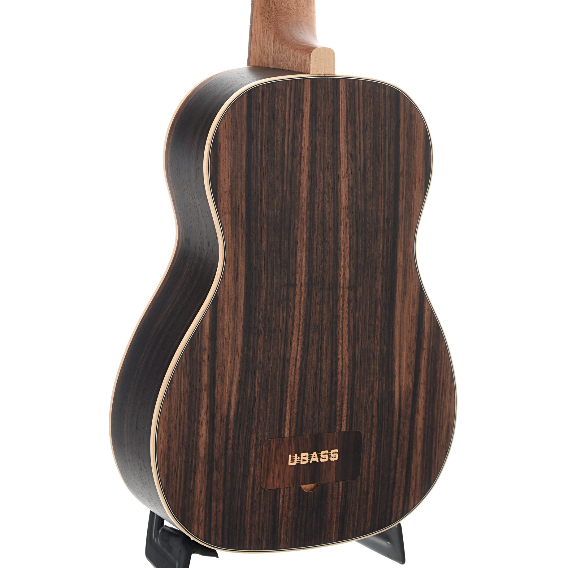 Image 10 of Kala U-Bass Striped Ebony Fretted Mini-Bass, Roundwound Strings, & Gigbag - SKU# UBEBRW : Product Type Acoustic Bass Guitars : Elderly Instruments