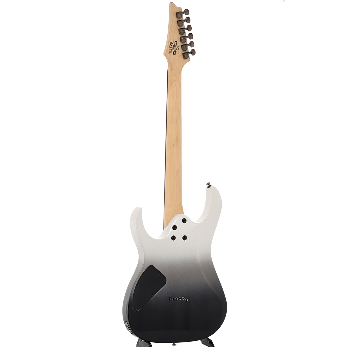 Full back and side of Ibanez RG421, Pearl Black Fade Metallic