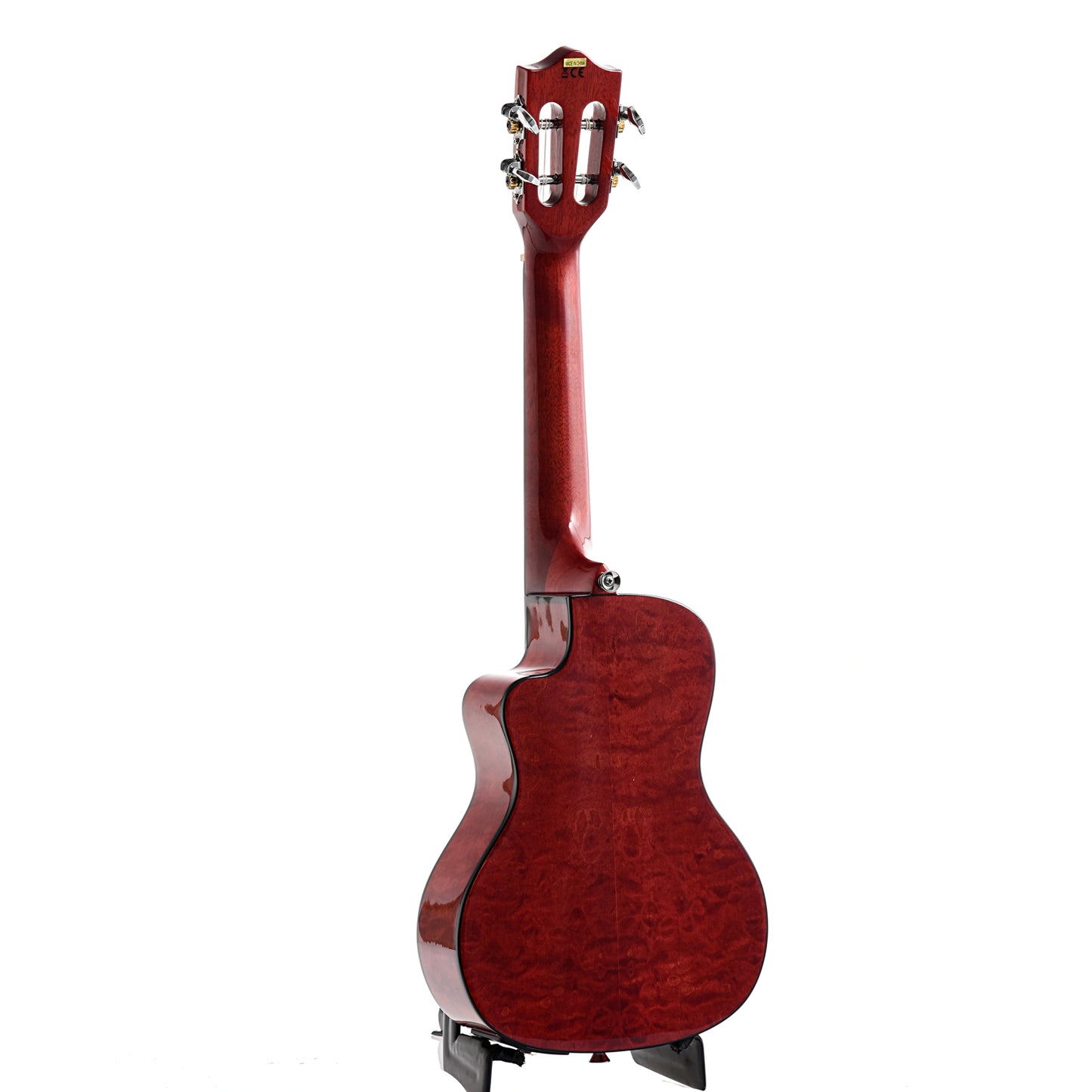 Image 10 of Lanikai Quilted Maple Red Stain A/E Concert Ukulele & Case - SKU# QM-RDCEC : Product Type Concert Ukuleles : Elderly Instruments