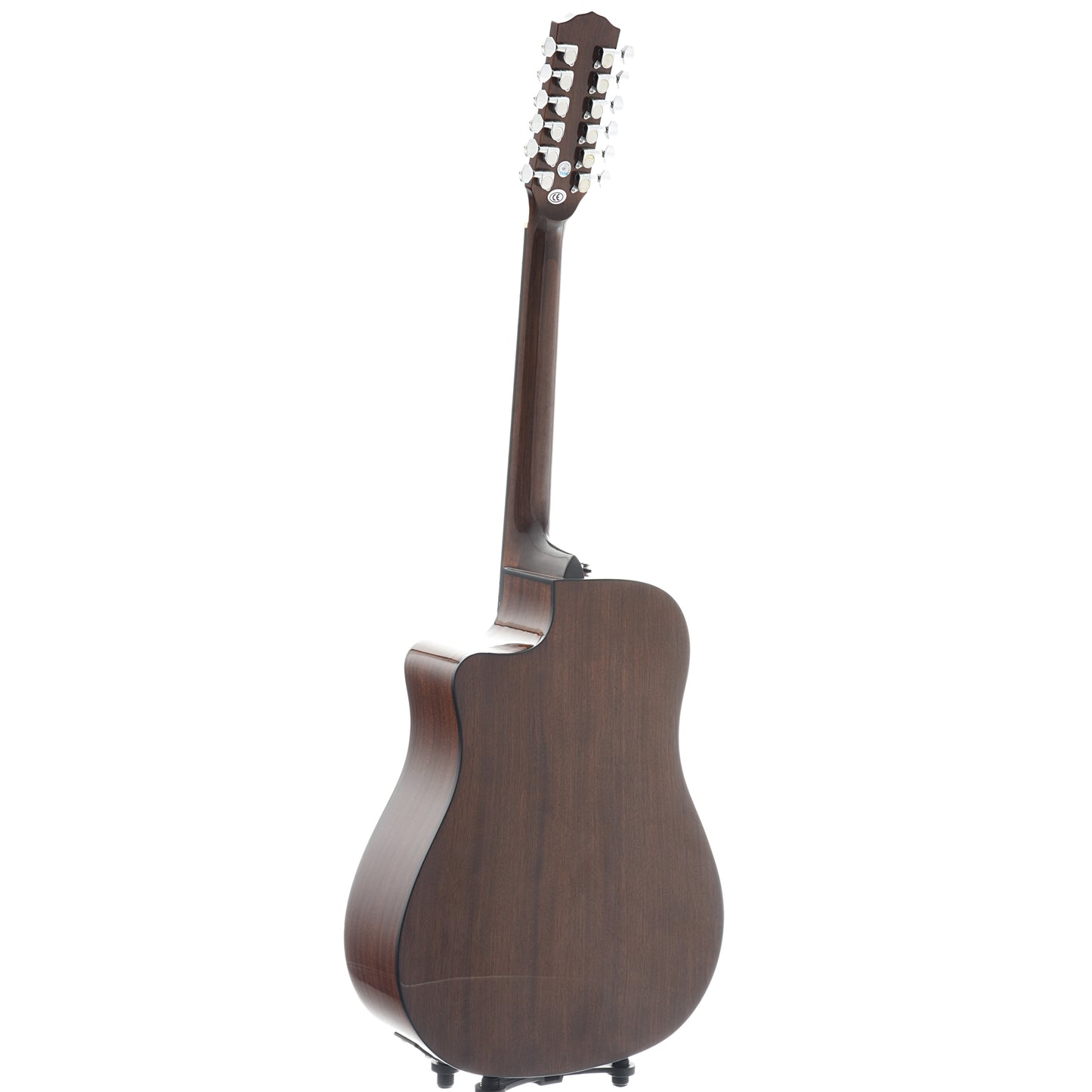 Full Back and Side of Fender CD-60SCE 12-String Acoustic Electric Guitar