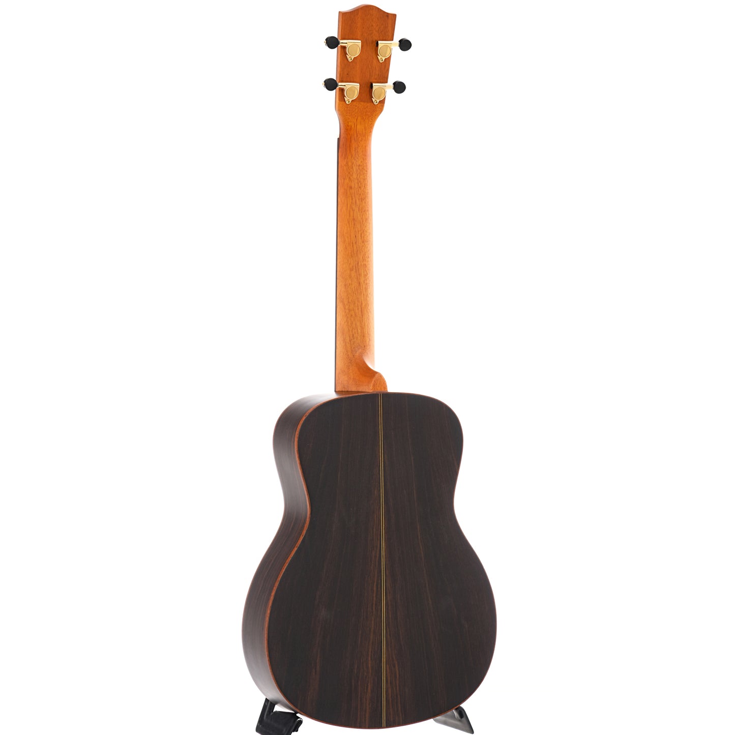 Full Back and side of Mainland Ukulele RC7-BM Red Cedar Baritone Ukulele