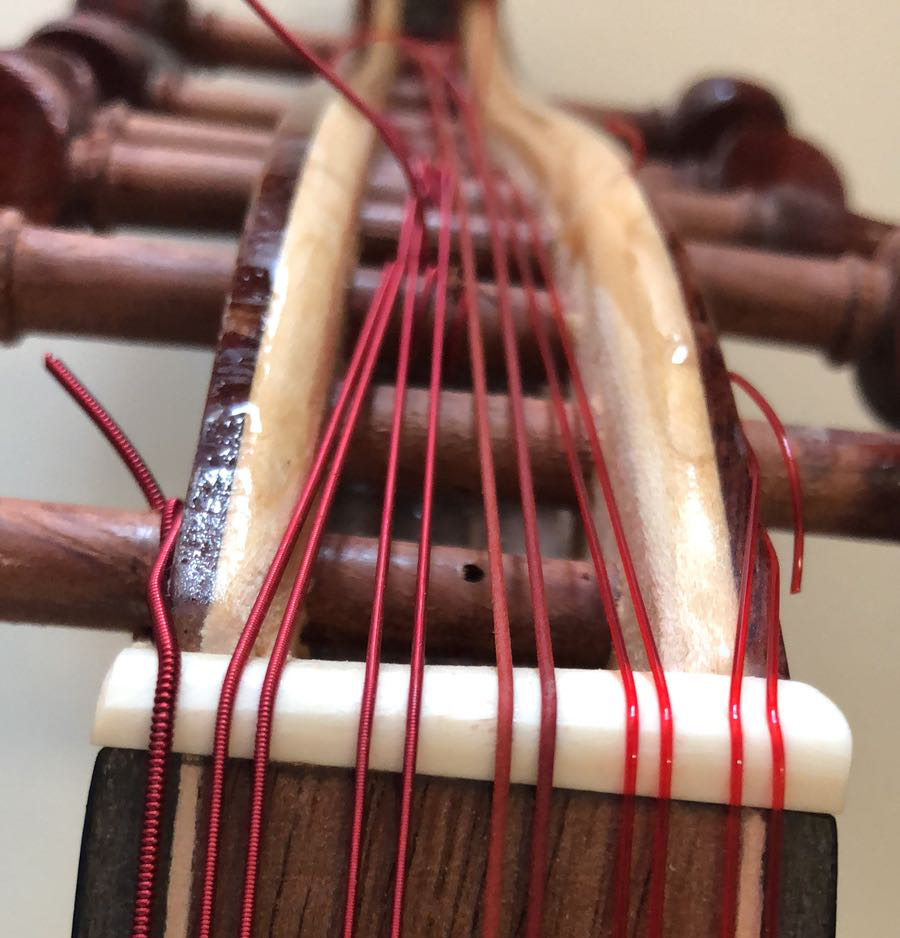 Image 2 of AQUILA 13O OUD STRING SET, ARABIC 11 STRING, ALL RED STRINGS - SKU# AAO13 : Product Type Strings : Elderly Instruments