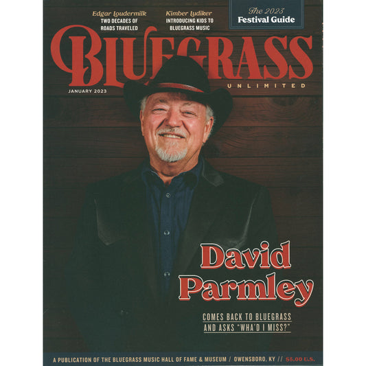 Front Cover of Bluegrass Unlimited - January 2023