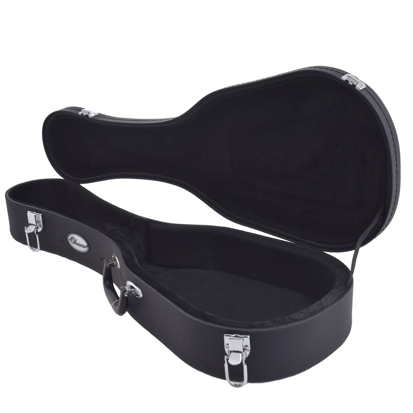 Image 2 of Ohana Deluxe Black Hardshell Pineapple Tenor Ukulele Case - SKU# UCP27 : Product Type Accessories & Parts : Elderly Instruments