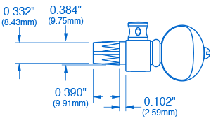 5-Star 5th String Tuner for Banjo, Nickel/Cream