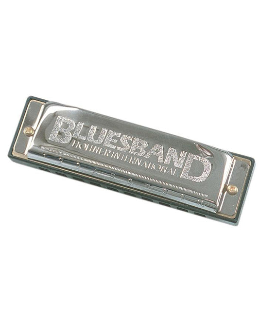 Front of Hohner Blues Band Harmonica, Key of C