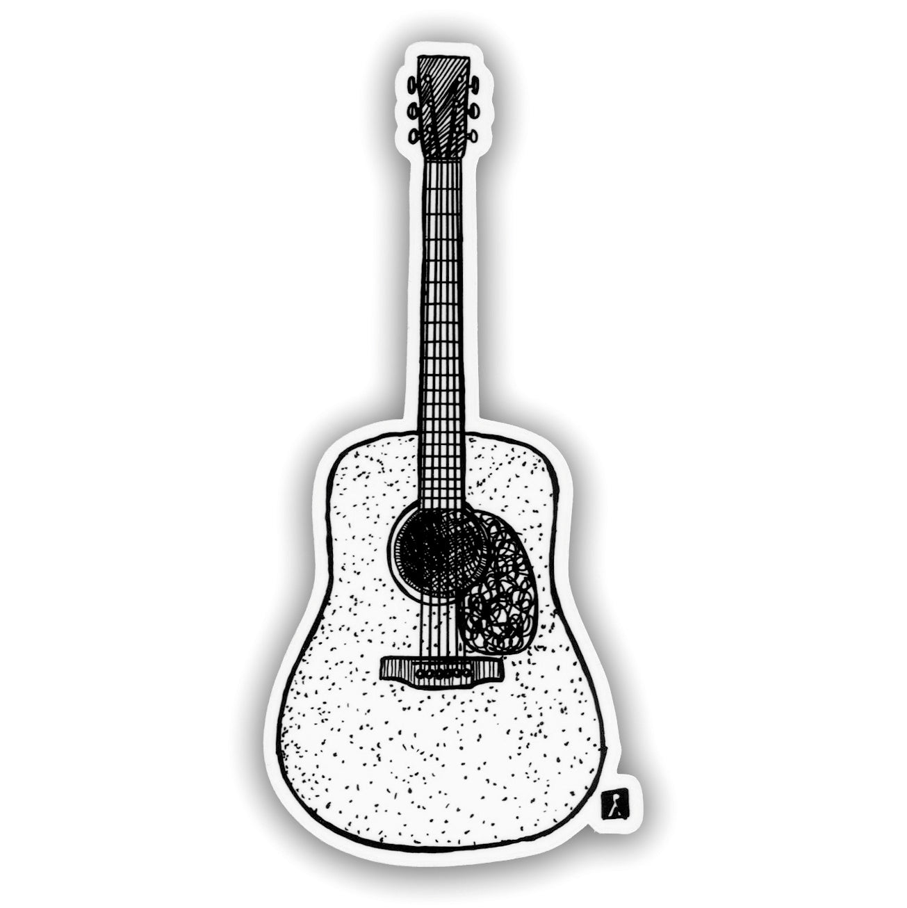 Acoustic Guitar Sticker