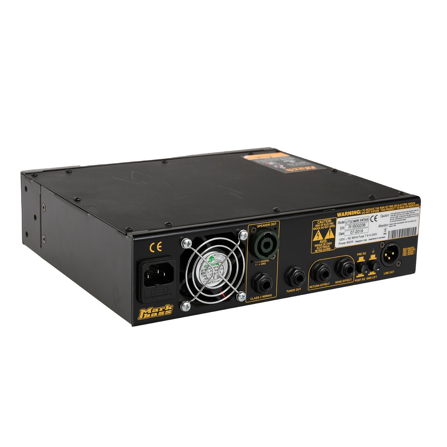 Image 3 of Mark Bass Little Mark Vintage Bass Head (2019) - SKU# 130U-210234 : Product Type Amps & Amp Accessories : Elderly Instruments