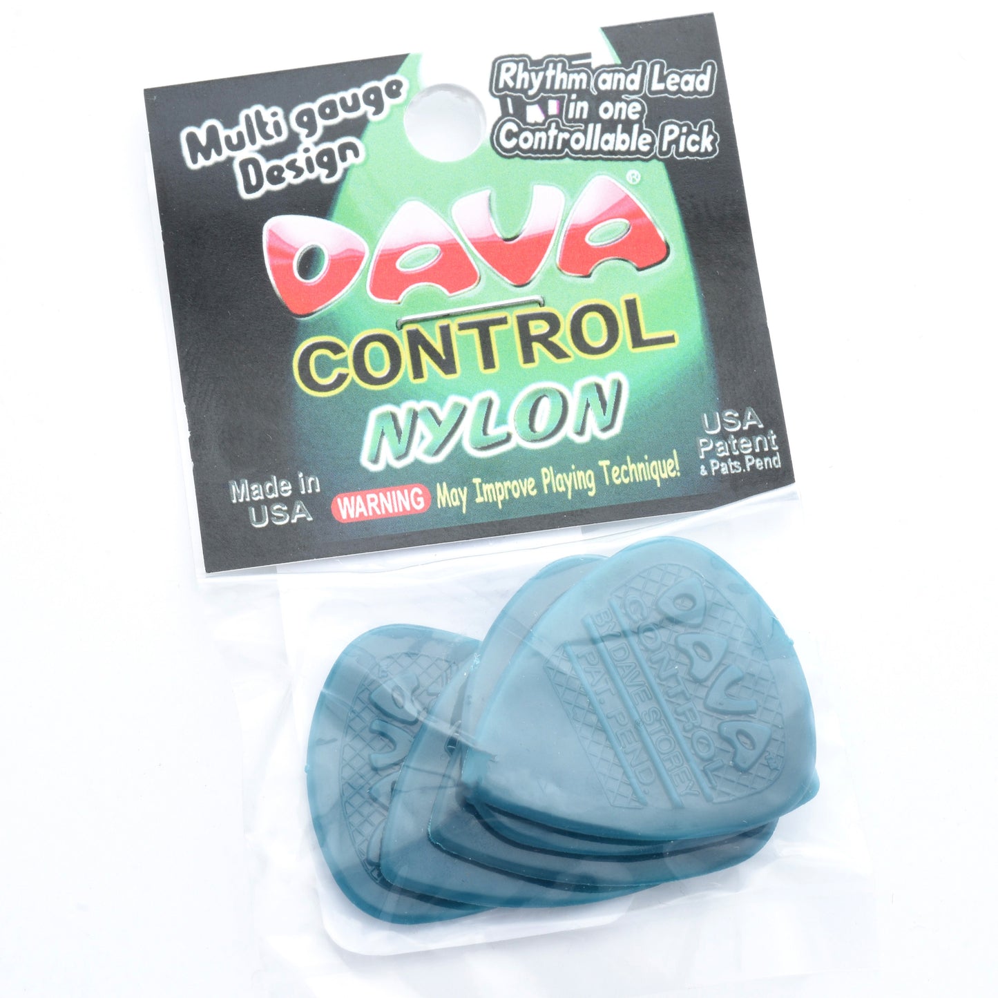 Image 2 of Dava Original Control Pick Pak, Nylon, 5 Picks - SKU# PK80P : Product Type Accessories & Parts : Elderly Instruments