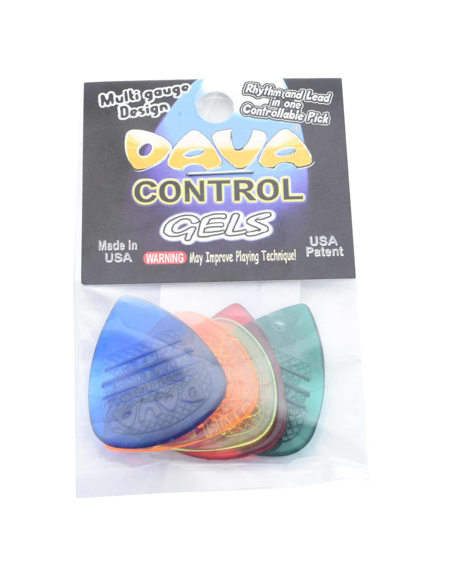 Image 1 of Dava Control Gels Pick Pak, Gel (Polycarbonate), 5 Picks - SKU# PK81P : Product Type Accessories & Parts : Elderly Instruments