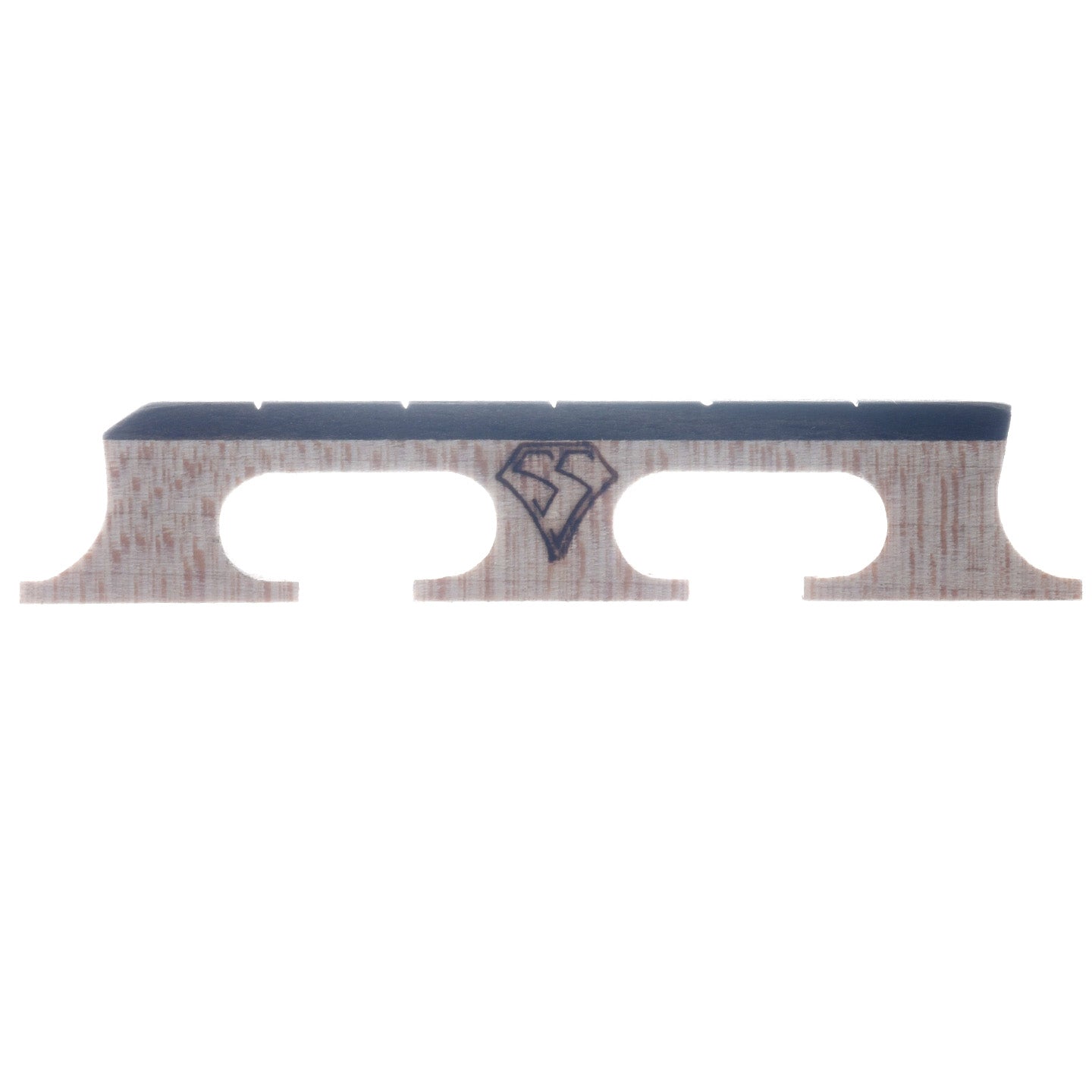 Front of Snuffy Smith New Generation Banjo Bridge, 9/16" High with Standard Spacing
