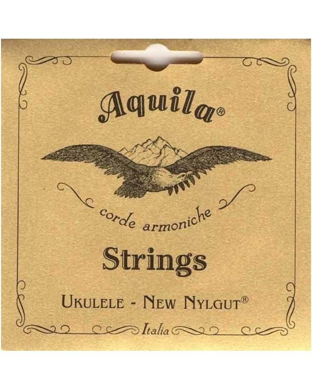 Front of AQUILA 4U NEW NYLGUT SOPRANO UKULELE STRING SET, REGULAR TUNING