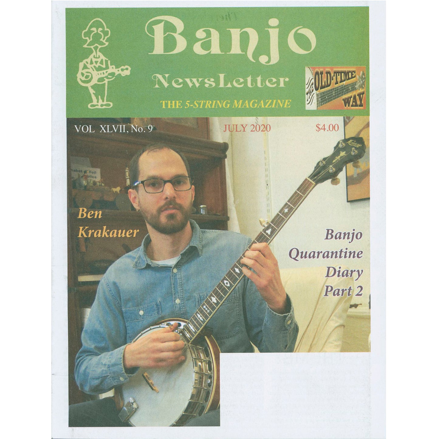 Image 1 of Banjo Newsletter - July 2020, Vol. XLVII, No. 9 - SKU# BN-202007 : Product Type Media : Elderly Instruments