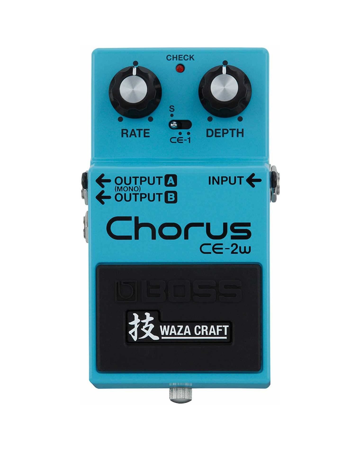 what is a chorus pedal Boss CE-2W Chorus Waza Craft Pedal