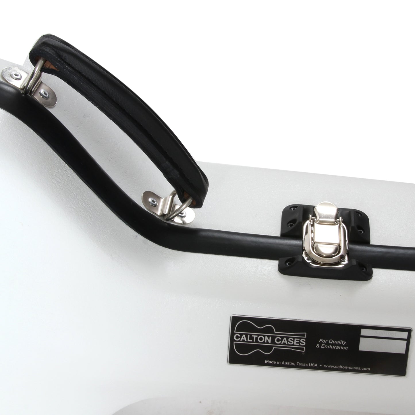 Image 3 of Calton Deluxe Guitar Case, Martin & Collings 14-Fret 000 / OM - SKU# CGC3-WH/B : Product Type Accessories & Parts : Elderly Instruments