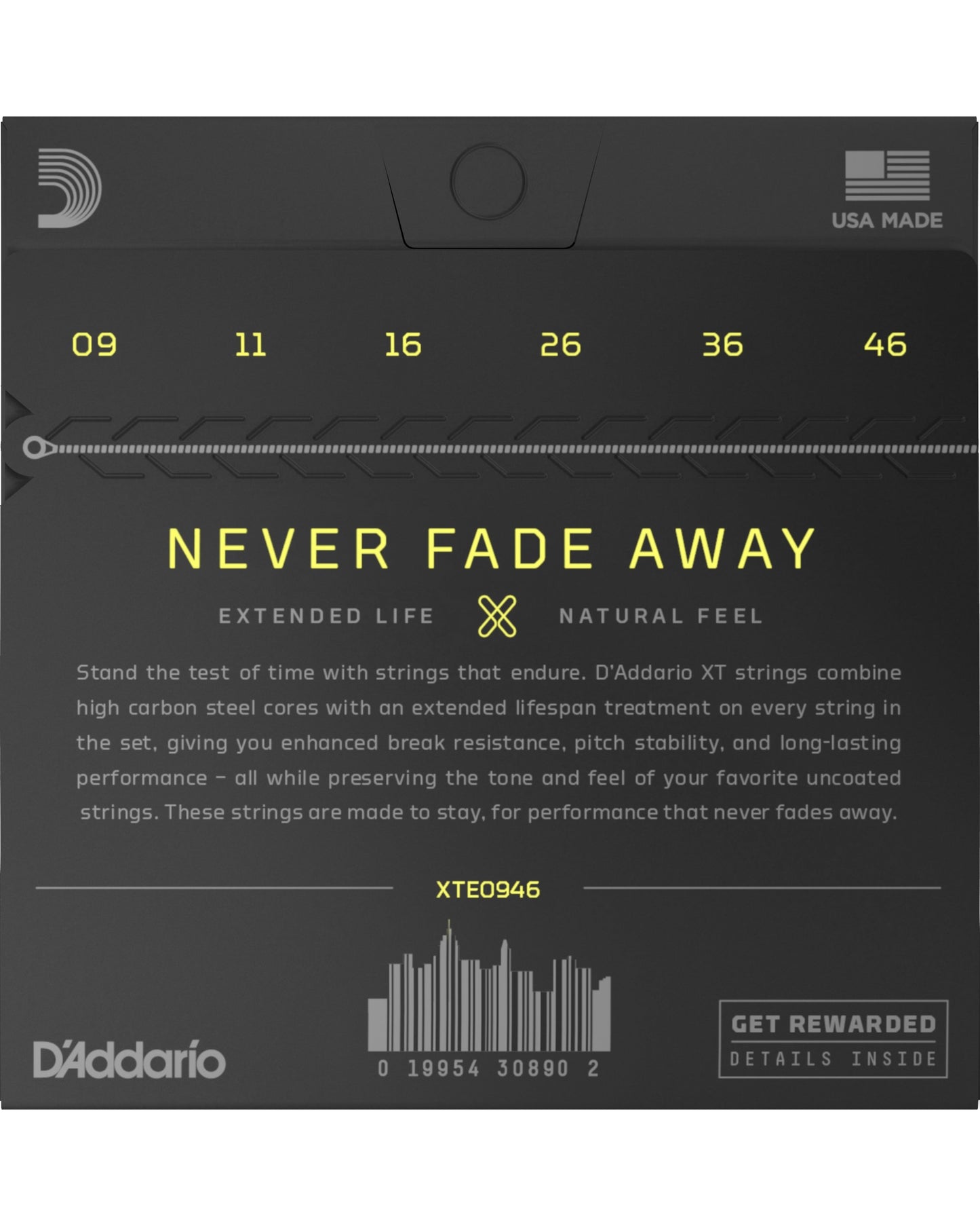 Image 2 of D'Addario XT Nickel Super Light Top/Regular Bottom Gauge Electric Guitar Strings - SKU# XTE0946 : Product Type Strings : Elderly Instruments