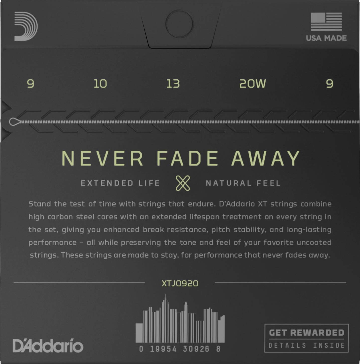 Image 2 of D'Addario XT Nickel Light Gauge 5-String Banjo Strings - SKU# XTJ0920 : Product Type Strings : Elderly Instruments