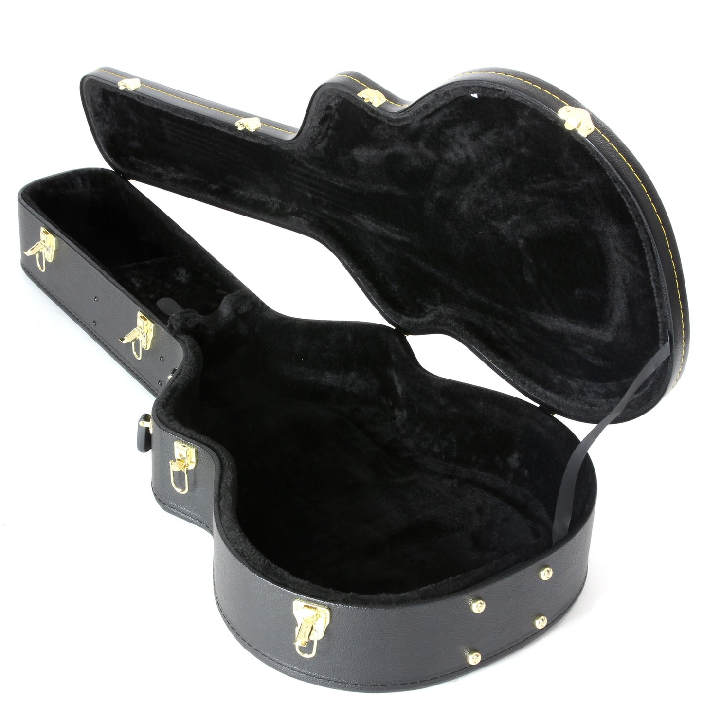 Full Inside and Side of Guardian "Jumbo" Flattop Guitar Case