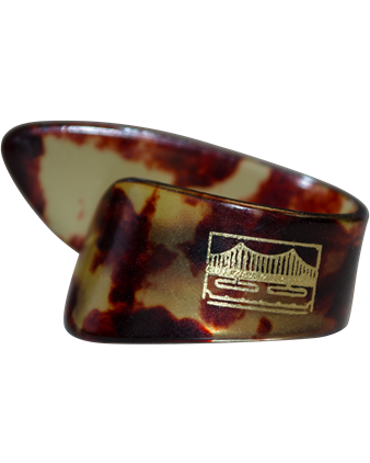 Image 1 of Golden Gate Thumbpick, Tortoise Large - SKU# PK54 : Product Type Accessories & Parts : Elderly Instruments