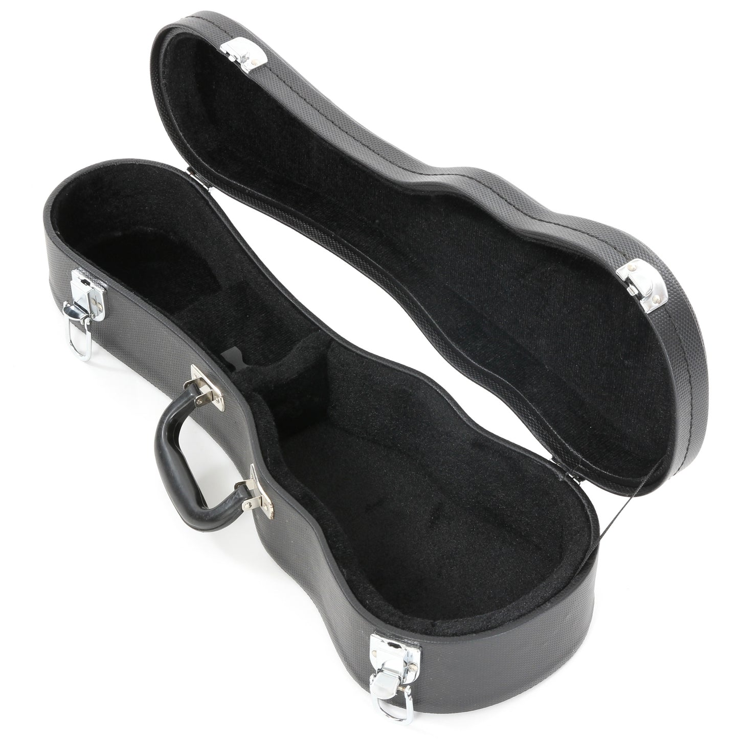 Image 2 of Ohana Deluxe Black Hardshell Sopranino Ukulele Case - SKU# DHS-N : Product Type Accessories & Parts : Elderly Instruments