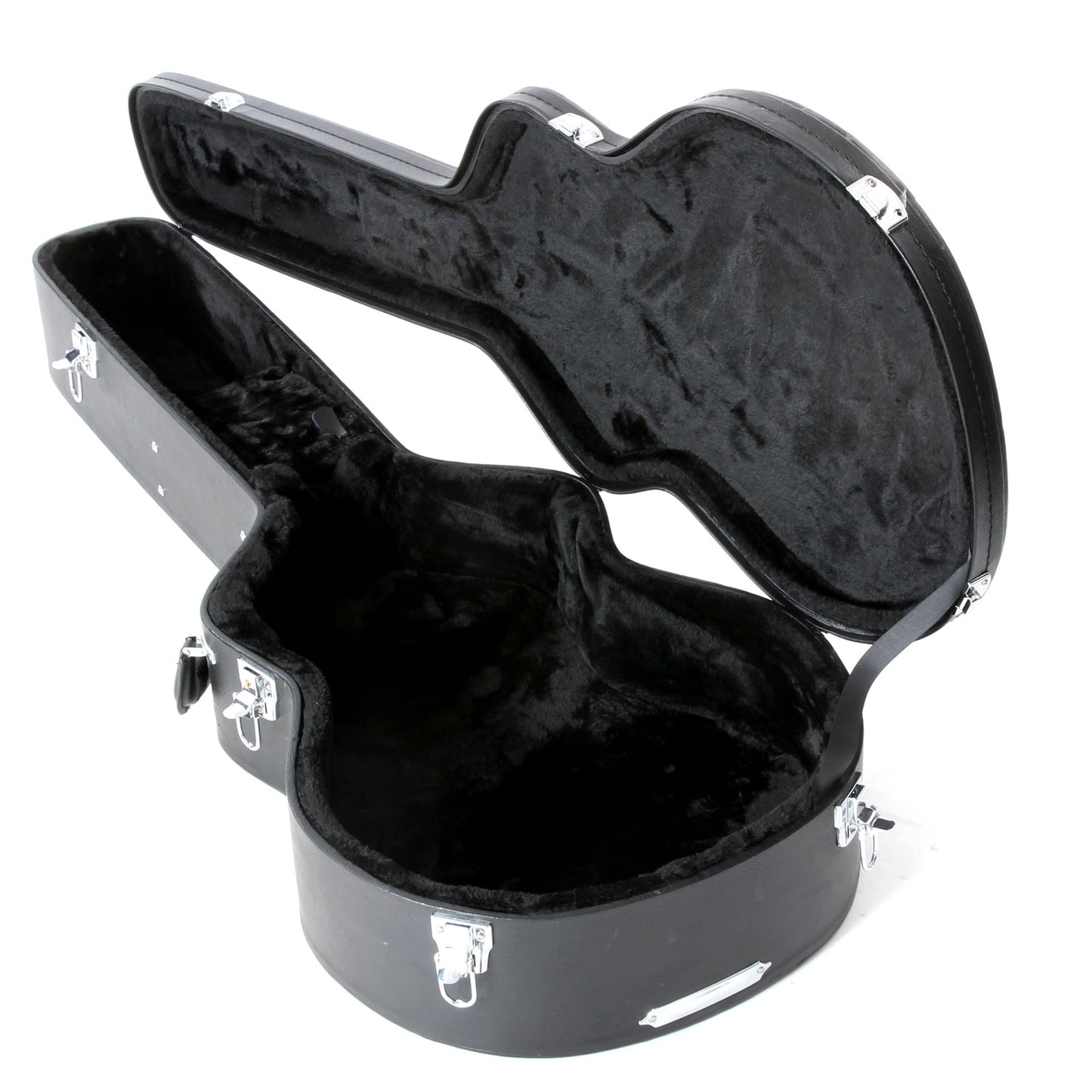 Full Inside and Side of Guardian Deluxe Small-F Guitar Case