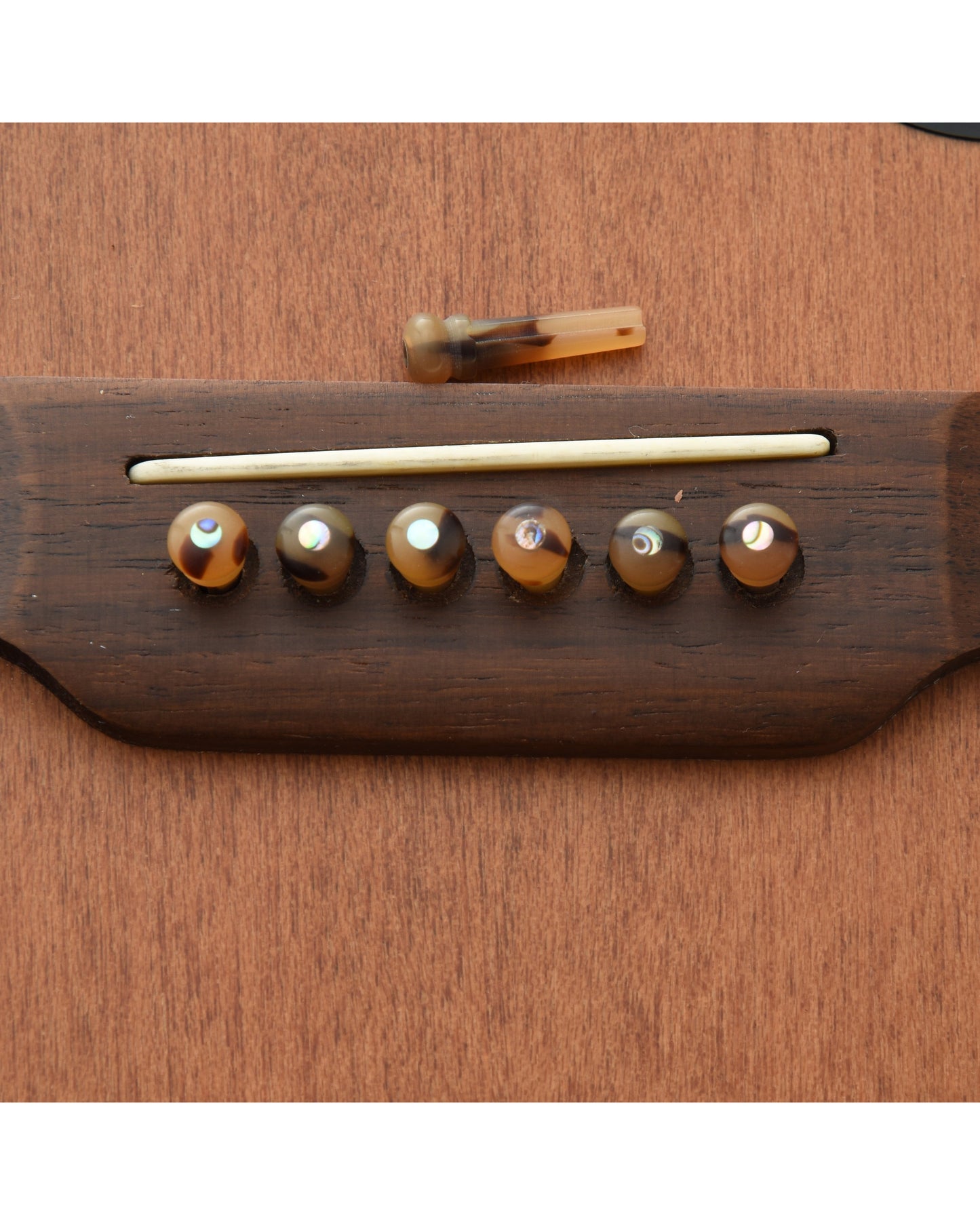 Front of John Pearse Bridge Pin Set