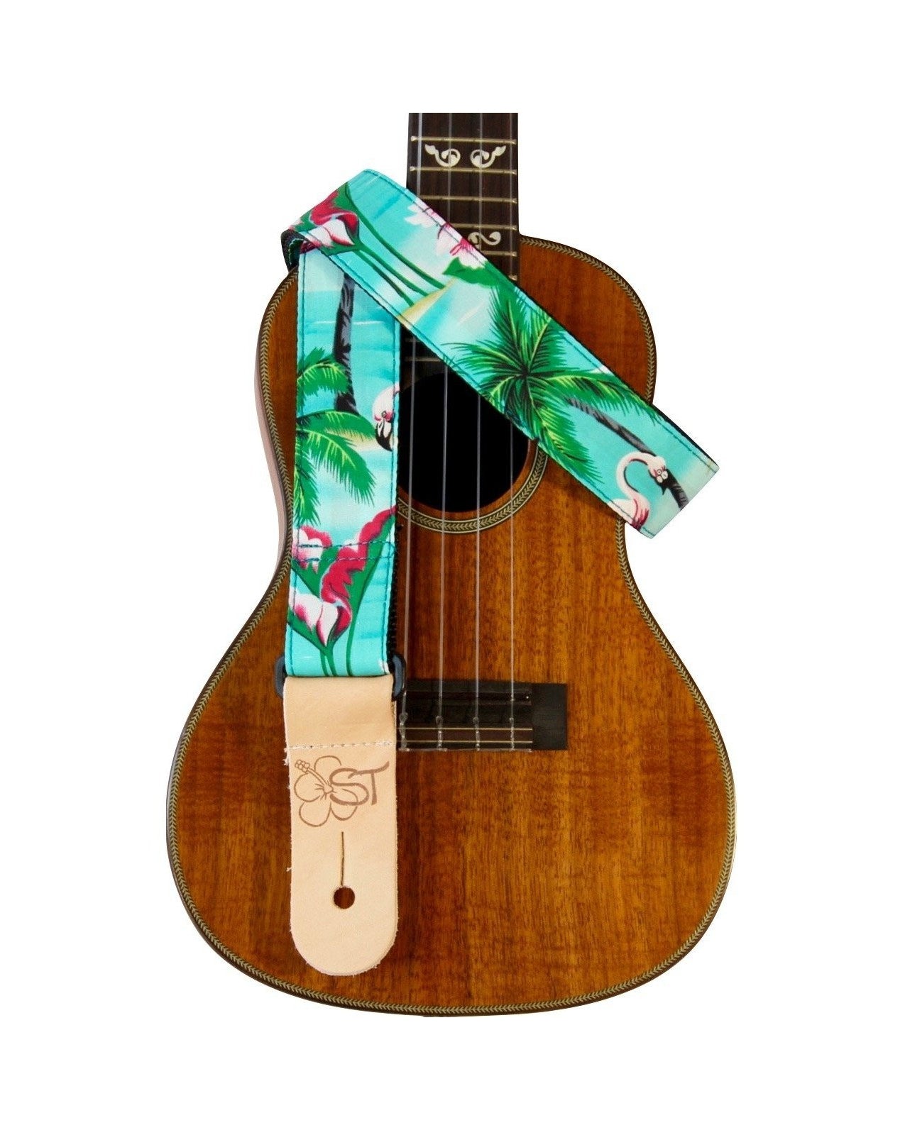 Image 1 of Kala 1.5" Ukulele Strap, Flamingo Design - SKU# KASTP-F : Product Type Accessories & Parts : Elderly Instruments