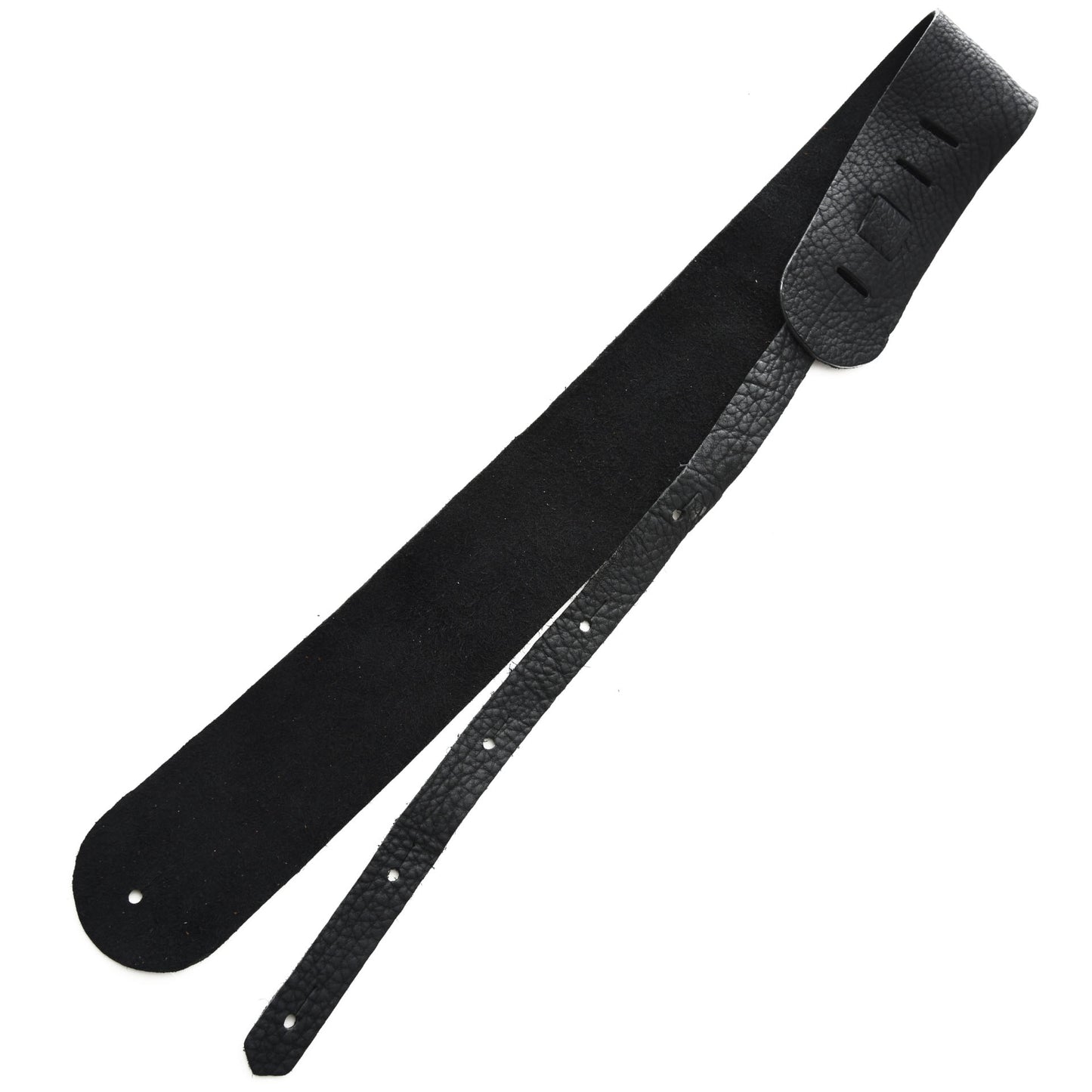 Back of LAKOTA LEATHERS 3" GUITAR STRAP, BLACK