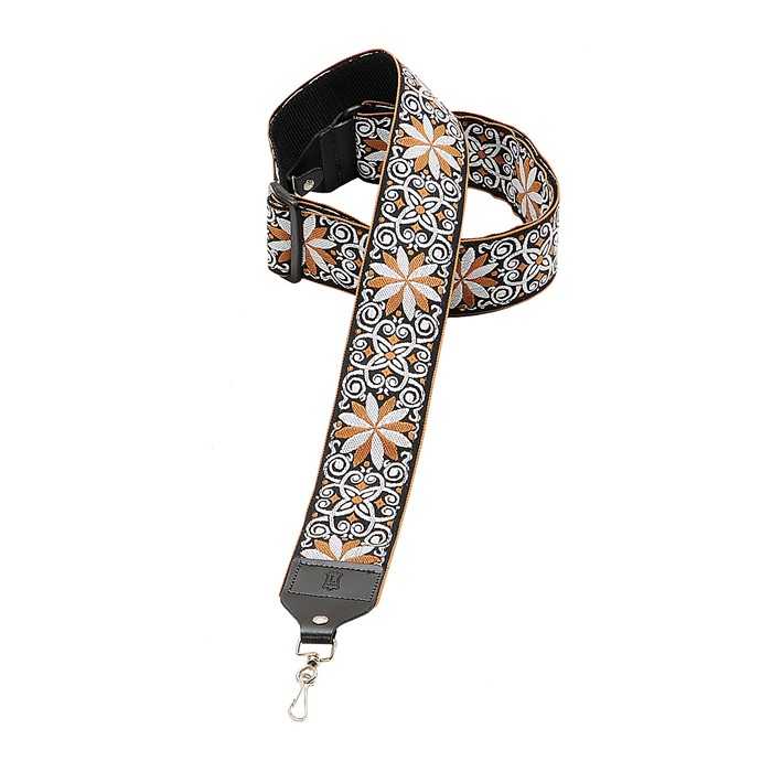 Levy 2" Hootenanny Jacquard Weave Banjo Strap bundled up