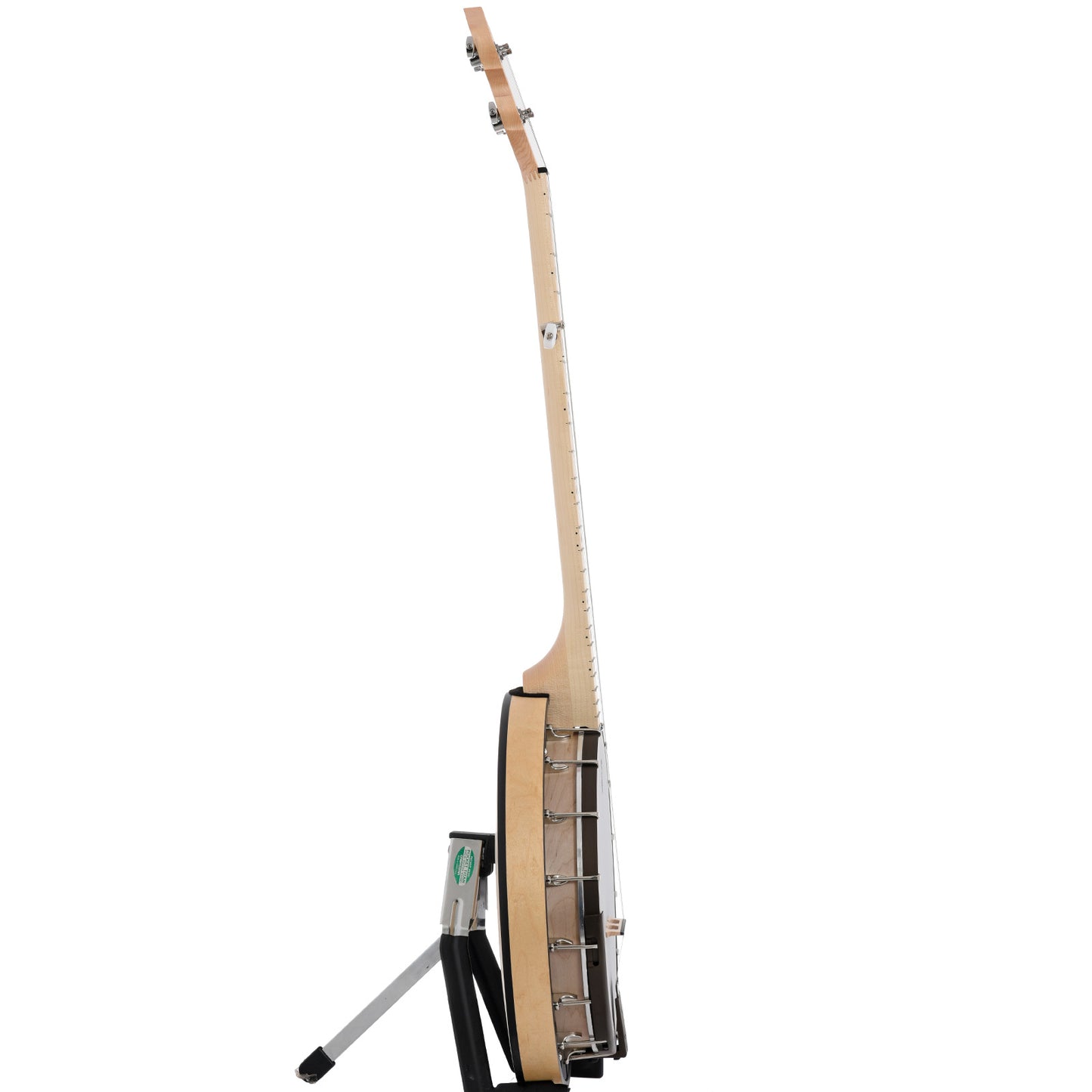 Side view of Deering Goodtime 2 Limited Edition Bronze Resonator Banjo