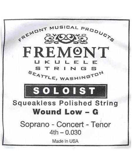 Front of FREMONT SOLOIST UKULELE SINGLE STRING, LOW G (for S, C & T)