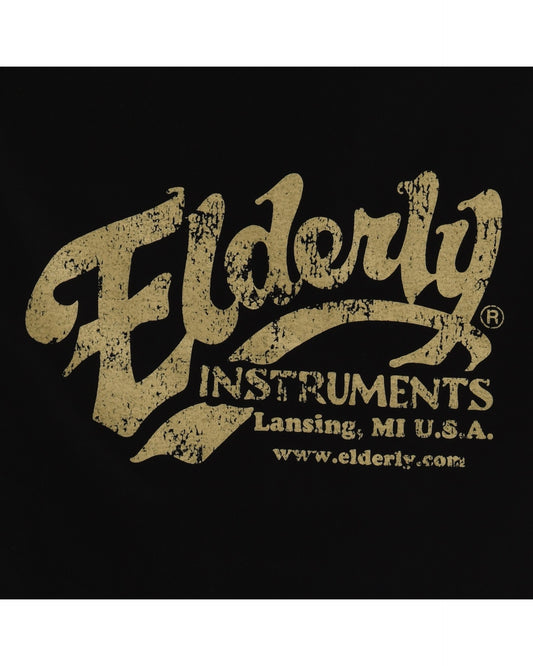 Image 1 of Elderly Instruments T-Shirt (various sizes), Black with Cream Aged Logo - SKU# : Product Type Accessories & Parts : Elderly Instruments