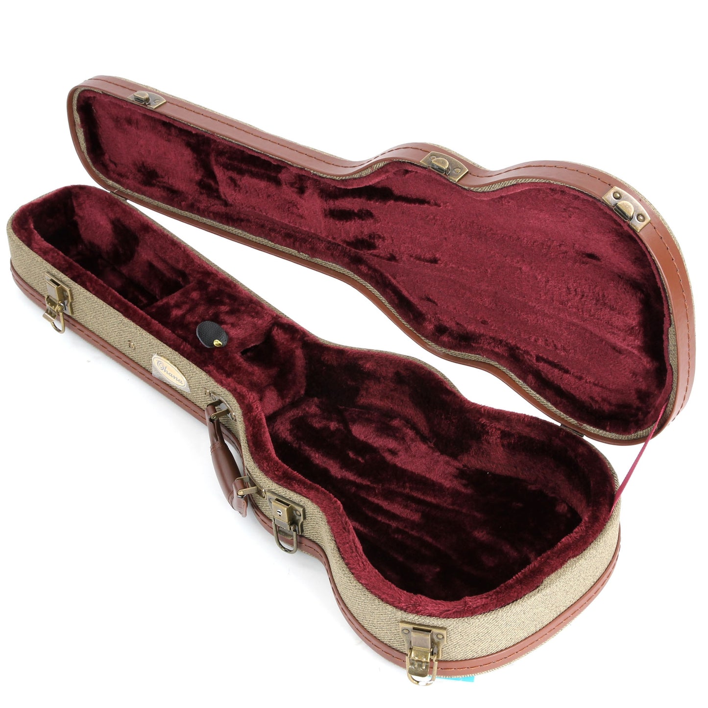 Image 2 of Ohana Deluxe Twill Ukulele Case, Baritone - SKU# UOT-B : Product Type Accessories & Parts : Elderly Instruments