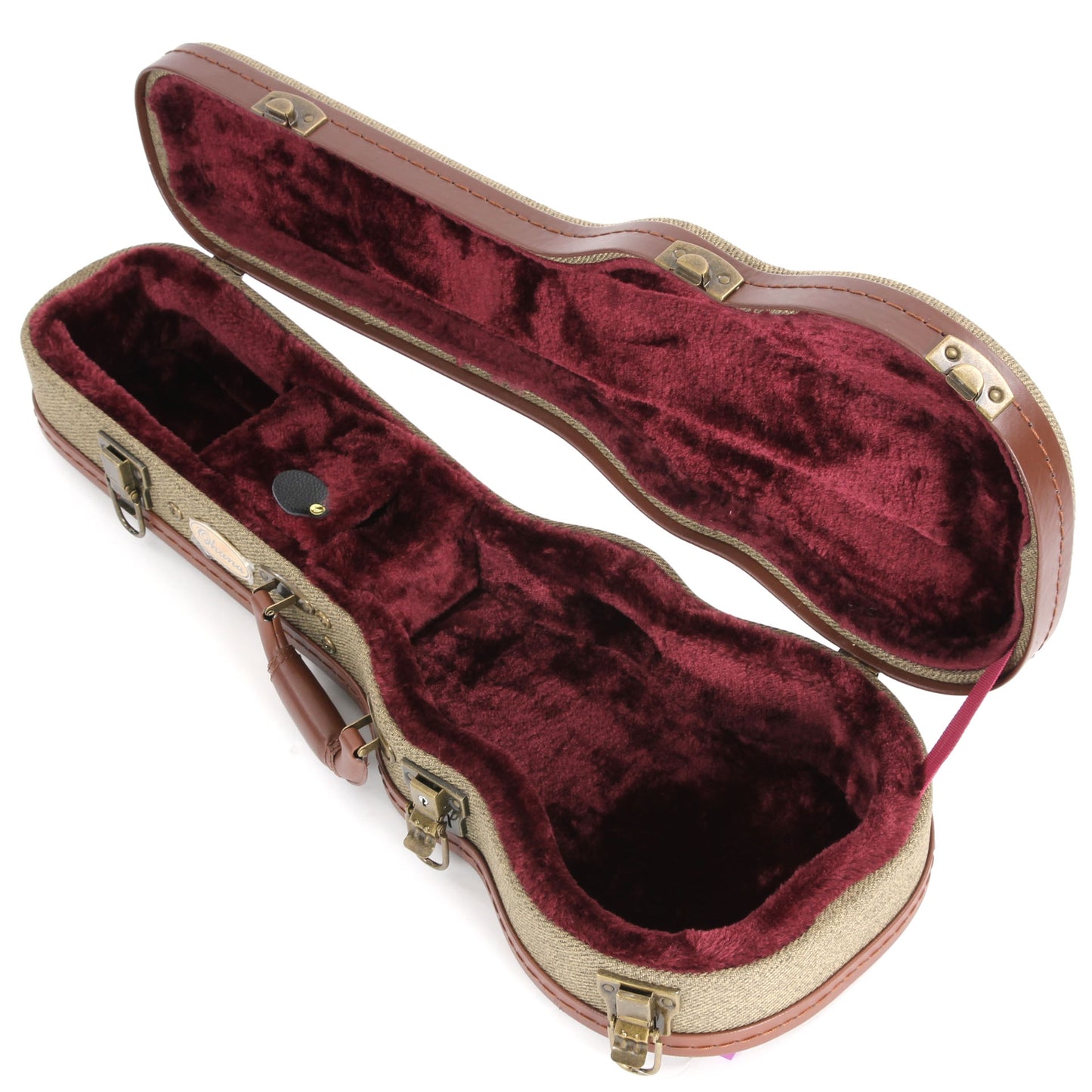 Image 2 of Ohana Deluxe Twill Ukulele Case, Concert - SKU# UOT-C : Product Type Accessories & Parts : Elderly Instruments