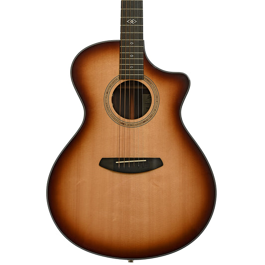 Front of Breedlove Premier Concerto Burnt Amber CE Sitka - EI Rosewood Acoustic-Electric Guitar