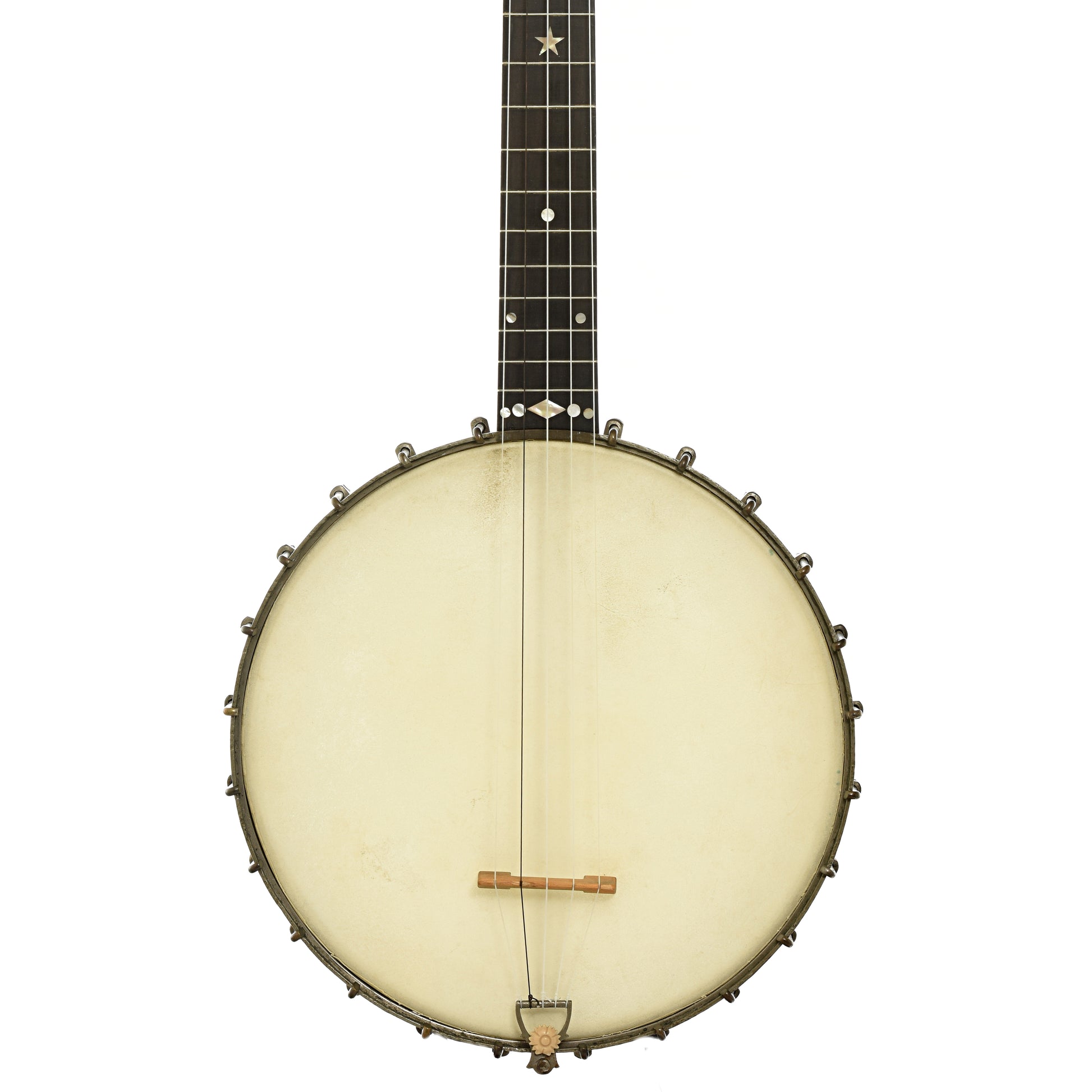 Front of S.S. Stewart Champion No.1 Open Back Banjo 