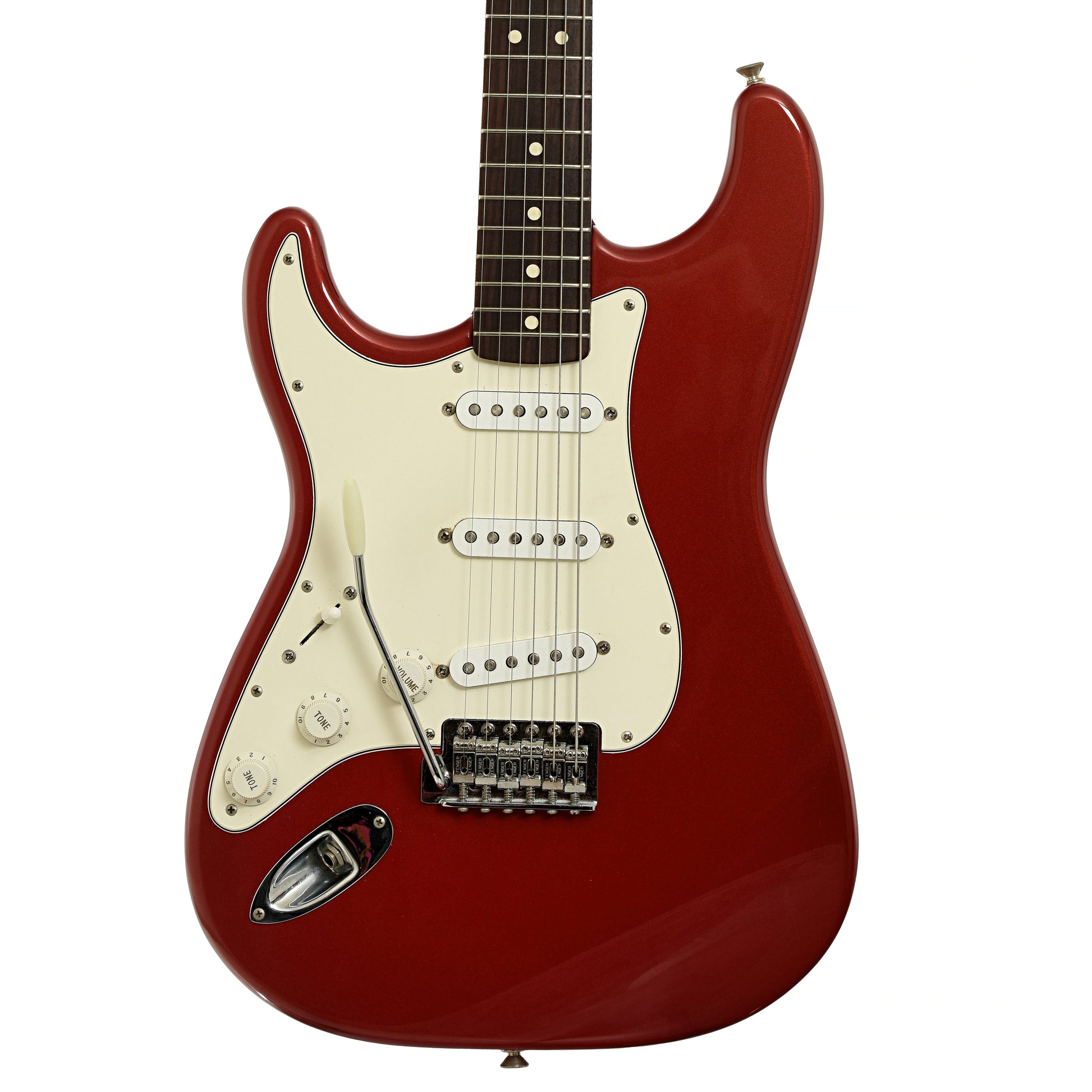 Front of Fender Standard Stratocaster LH Electric Guitar  