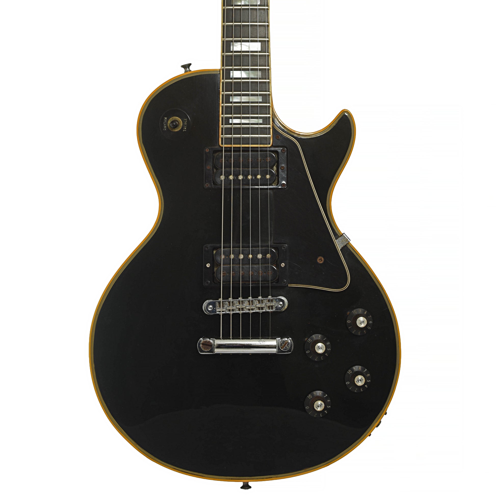 Front of Gibson Les Paul Custom Electric Guitar
