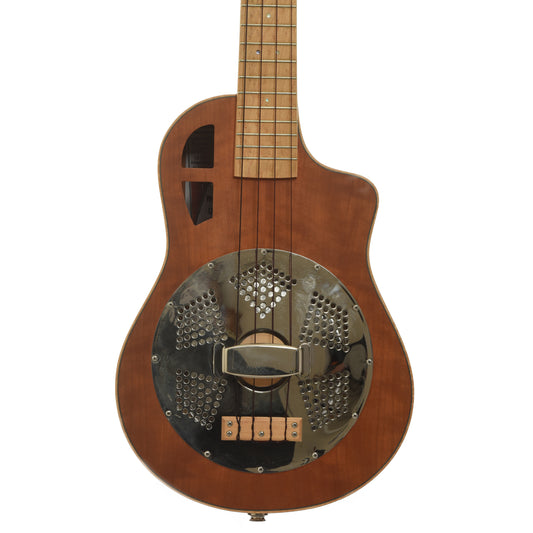 Front of Mya-Moe Cutaway Classic Tenor Resonator Ukulele